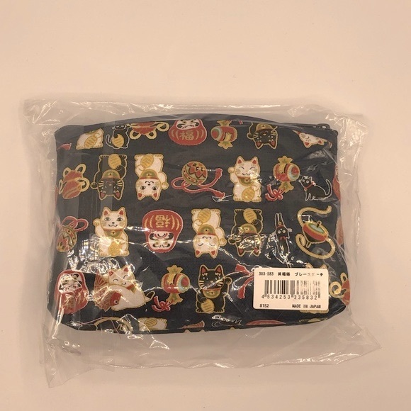 MADE IN JAPAN LUCKY CAT POUCH - Picture 2 of 4